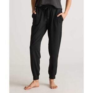 Quince Black Flowknit Ultra Soft Performance Jogger Pant Medium Casual Comfort